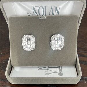 Nolan Miller Dazzling Silver Earrings